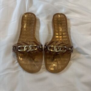 Vince Camuto Evolet Jelly‎ Sandal, Women's Size 6 M peach pink